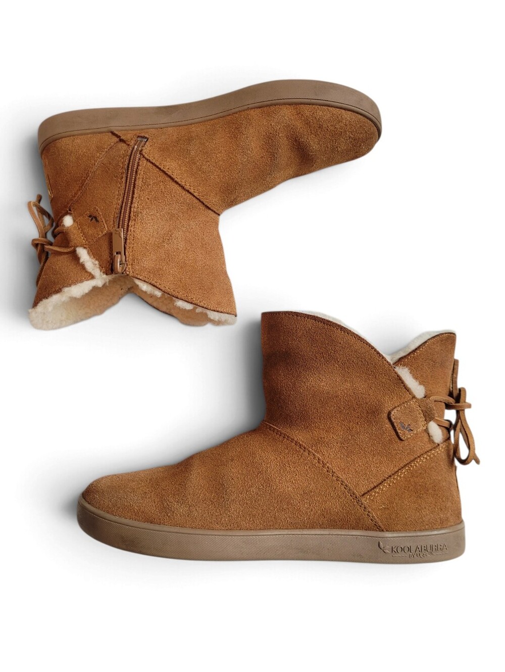 Koolaburra by UGG Shazi Mini boot Suede Shearling chestnut With Bow 8 / 39